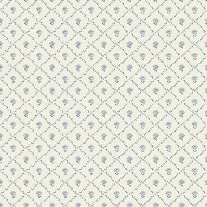 Kate Wallpaper - Pale Seaspray Blue - Laura Ashley - 122745 - Premier Wallcovering