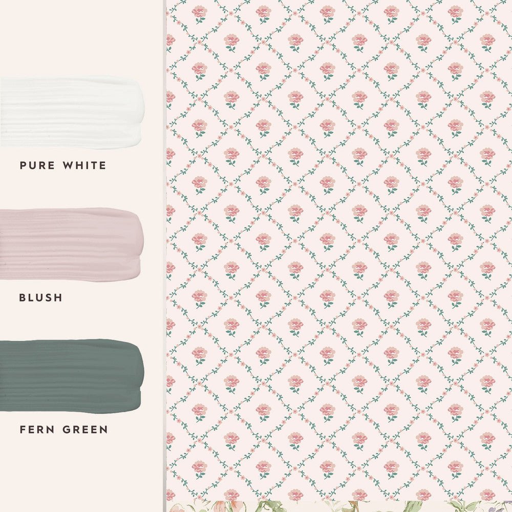 Kate Wallpaper - Coral Pink - Laura Ashley - 122766 - Premier Wallcovering