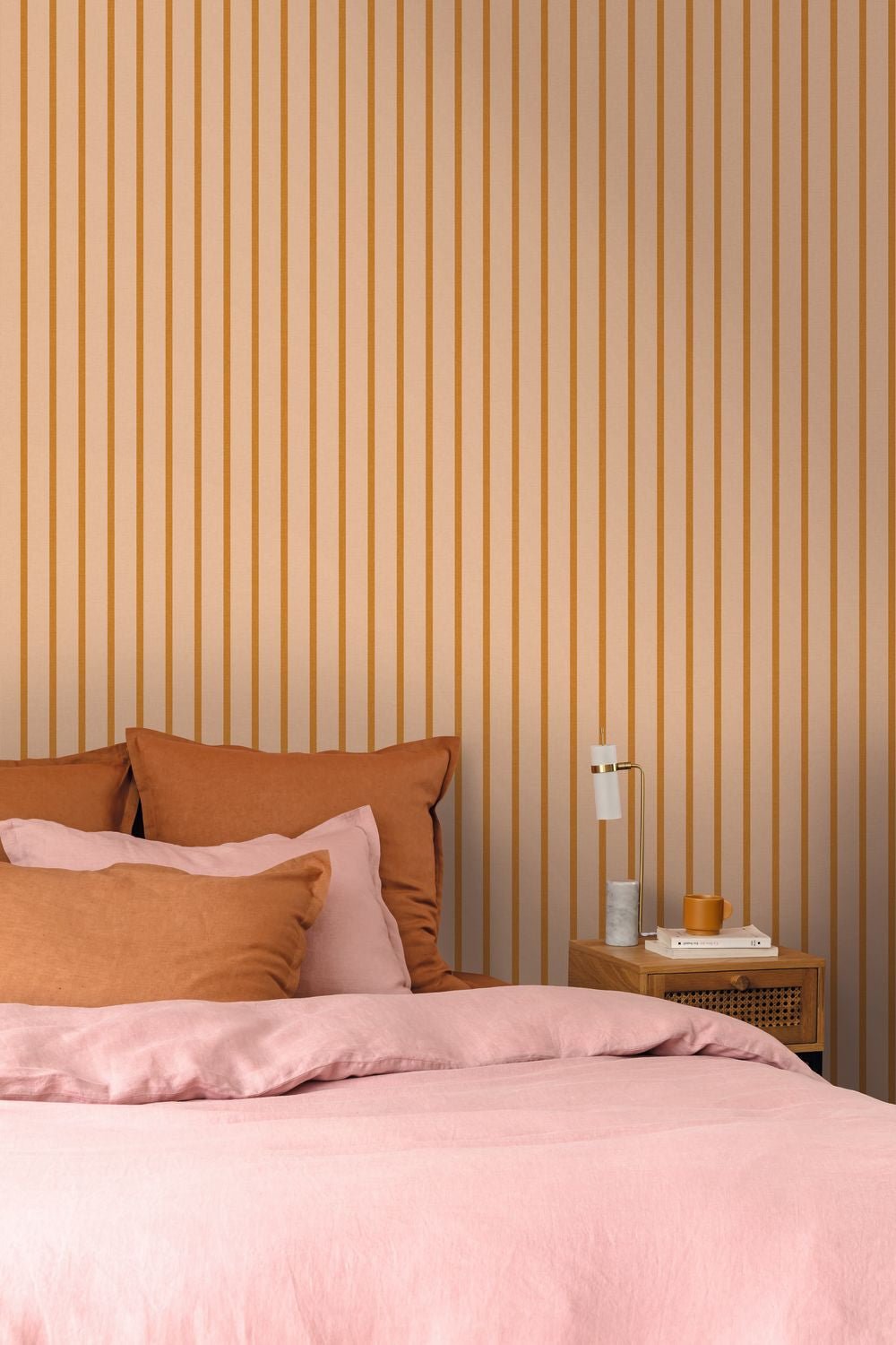 Katy Wallpaper - Orange Rose - Caselio - 106493043