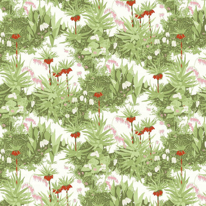 Kejsarkrona Wallpaper - Green - Boråstapeter - 1982 - Premier Wallcovering