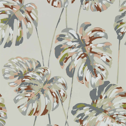 Kelapa Wallpaper - Charcoal/Blush - Harlequin - HZAP111754