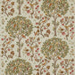 Kelmscott Tree Embroidery Fabric - Russet/Artichoke - Morris & Co - 230342 - Premier Wallcovering