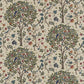 Kelmscott Tree Fabric - Woad/Wine - Morris & Co - 220327 - Premier Wallcovering