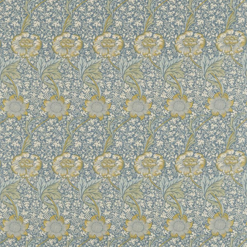 Kennet Fabric - Sea Blue/Lichen - Morris & Co - 220324 - Premier Wallcovering