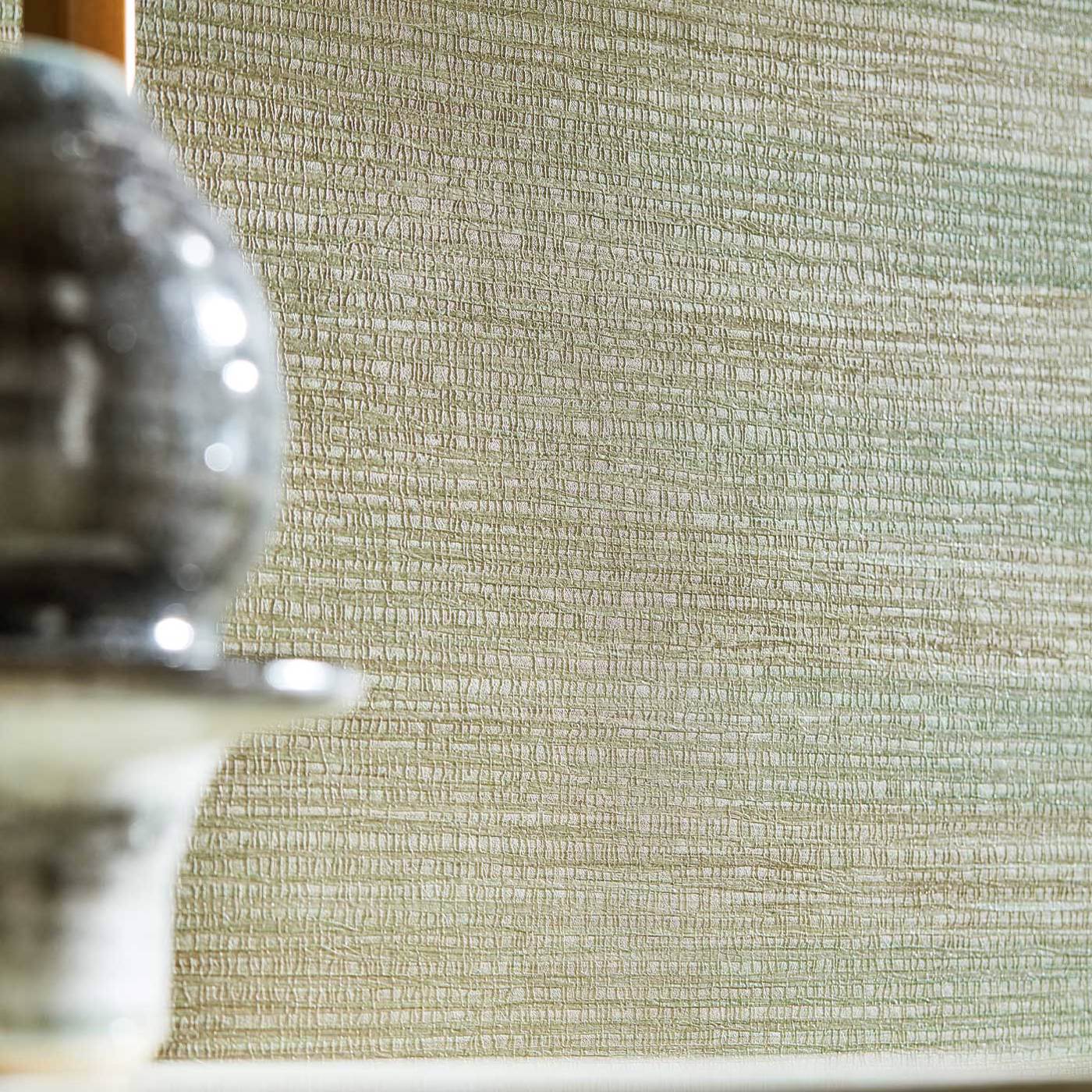 Kensington Grasscloth Wallpaper - Duck Egg - Zoffany - ZHIW313006 - Morris Wallpaper