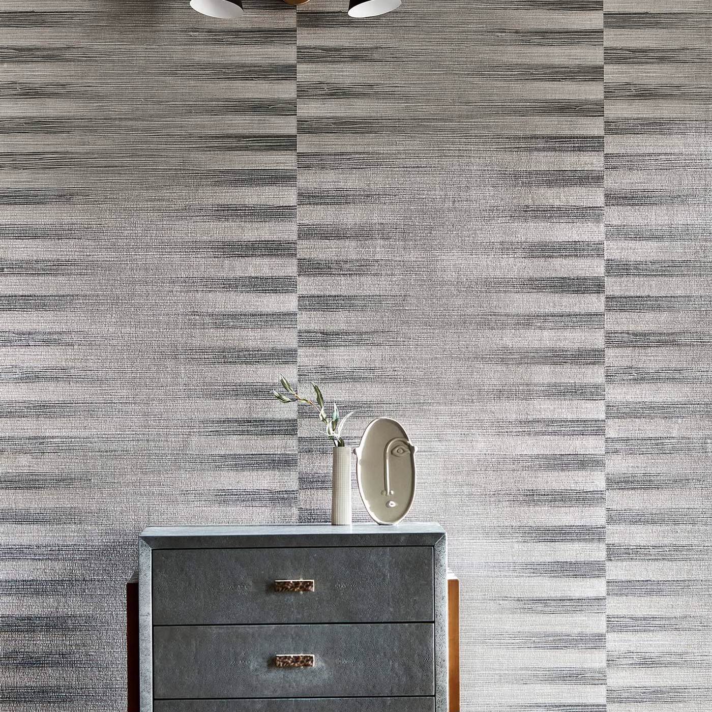Kensington Grasscloth Wallpaper - Gargoyle - Zoffany - ZHIW313007 - Morris Wallpaper