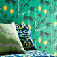 Kimiko Wallpaper - Bottle Green/Chartreuse - HQN3112938 - Harlequin - Premier Wallcovering
