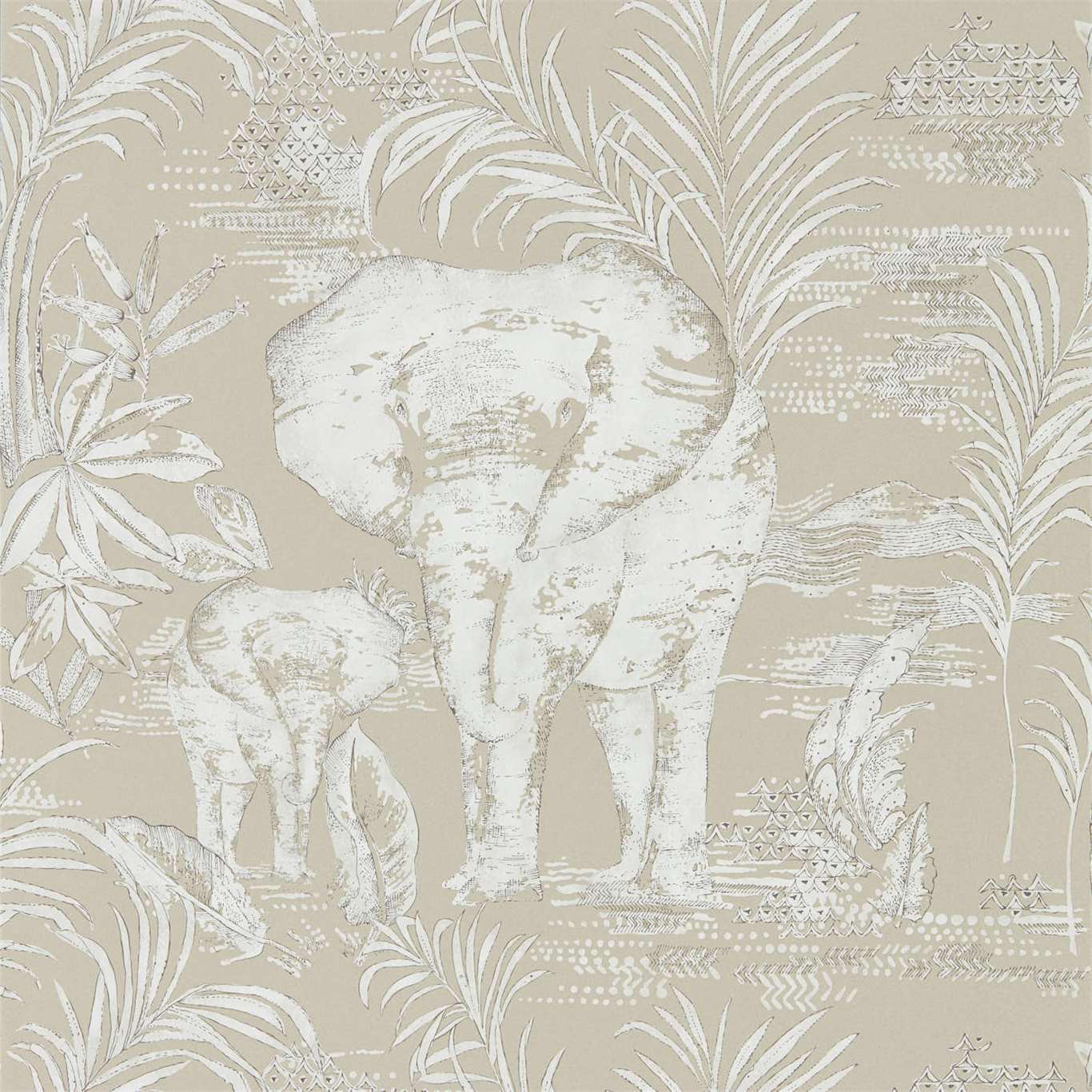 Kinabalu Wallpaper - Linen - Harlequin - HZAP111776
