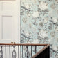 King Protea Wallpaper - Aqua/Linen - Sanderson - DGLW216645