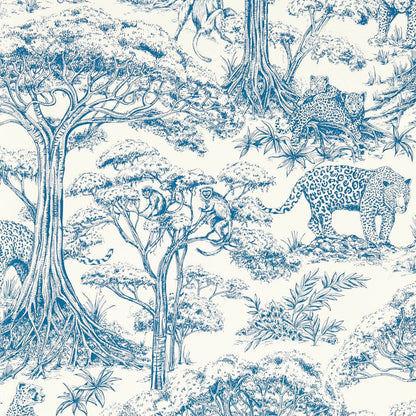 Kisumu Wallpaper - Caribbean - Clarke & Clarke - W0185/01 - Premier Wallcovering