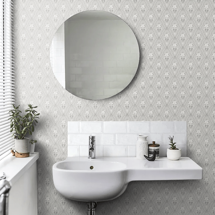 Kladesholmen Wallpaper - Grey - Boråstapeter - 4166 - Premier Wallcovering