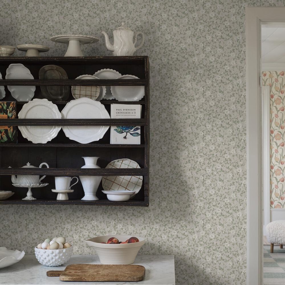 Klover Wallpaper - Taupe - Boråstapeter - 6977 - Premier Wallcovering