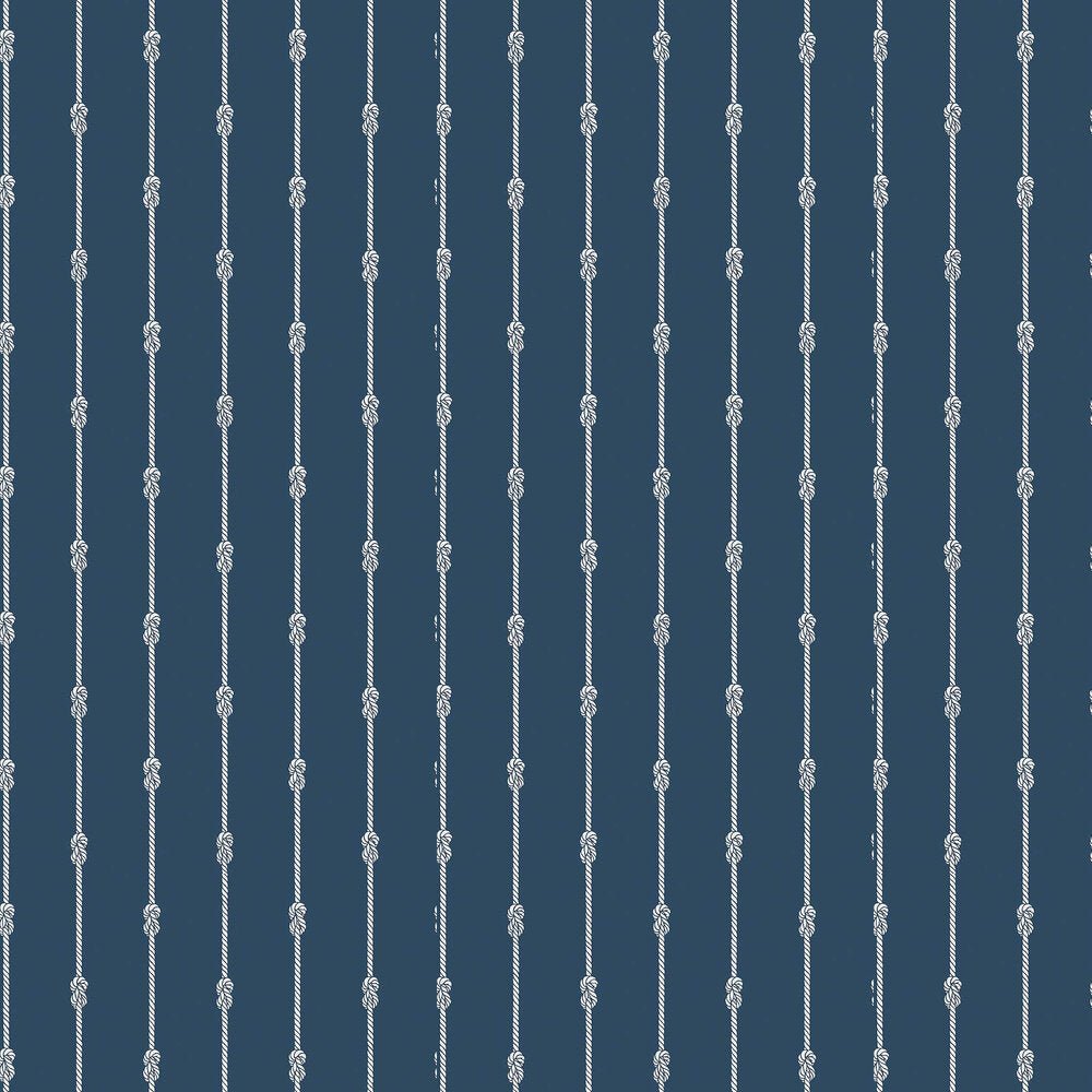 Knot Stripe Wallpaper - Dark Blue - Boråstapeter - 8858 - Premier Wallcovering