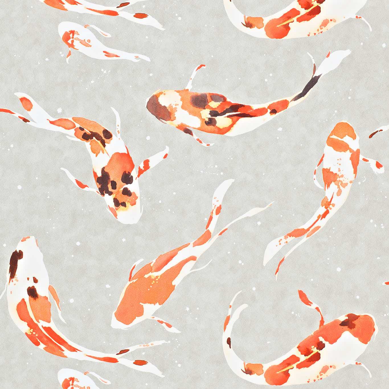 Koi Wallpaper - Paprika - Harlequin - HMOW110903