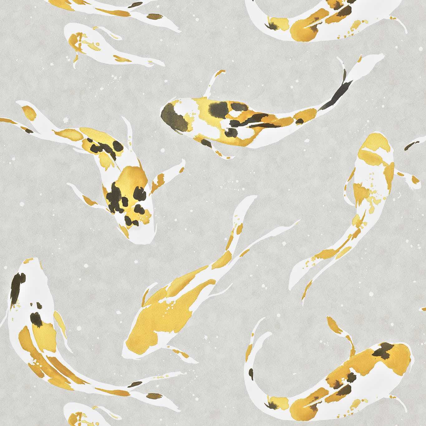 Koi Wallpaper - Saffron - Harlequin - HMOW110901