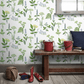 Koksvaxter Wallpaper - Green / Yellow / White - Boråstapeter - 1789 - Premier Wallcovering