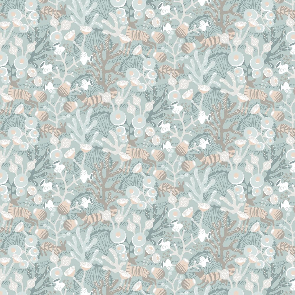 Korallang Wallpaper - Green - Boråstapeter - 1459 - Premier Wallcovering