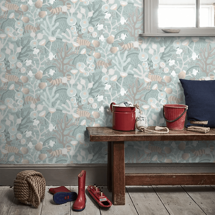Korallang Wallpaper - Green - Boråstapeter - 1459 - Premier Wallcovering
