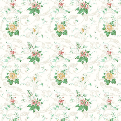 Krusenberg Wallpaper - Pink / Green - Boråstapeter - 4511 - Premier Wallcovering