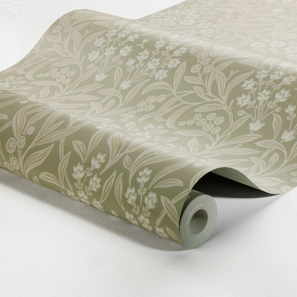 Kryddhyllan Wallpaper - Sage - Boråstapeter - 4184 - Premier Wallcovering
