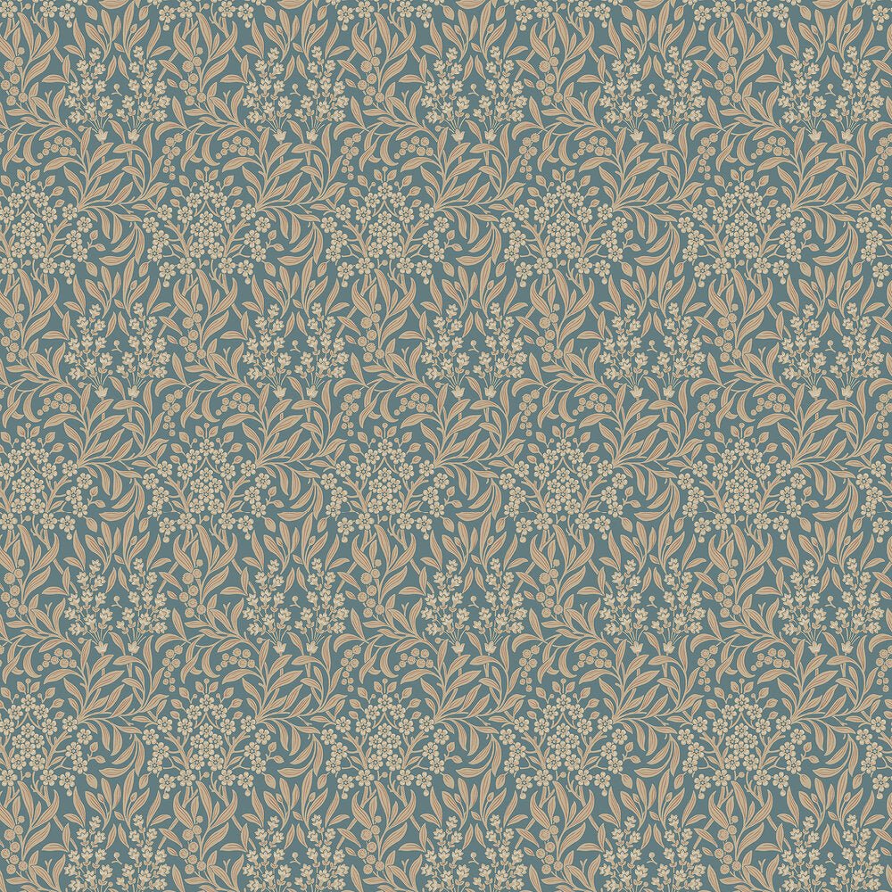 Kryddhyllan Wallpaper - Blue - Boråstapeter - 4187 - Premier Wallcovering