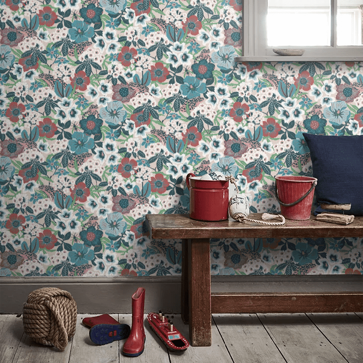 Kvackstepp Wallpaper - Blush - Boråstapeter - 2087 - Premier Wallcovering