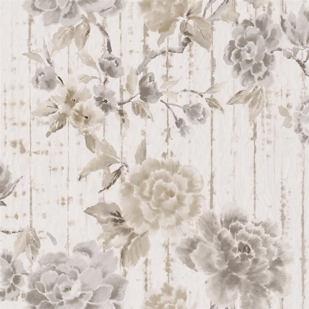 Kyoto Flower Wallpaper - Birch - PDG1158/01 - Designers Guild