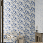 Kyoto Flower Wallpaper - Cobalt - PDG1158/05 - Designers Guild