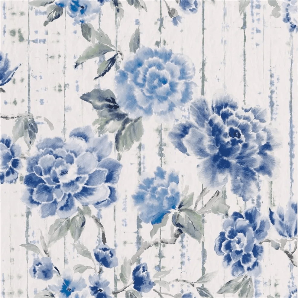 Kyoto Flower Wallpaper - Cobalt - PDG1158/05 - Designers Guild