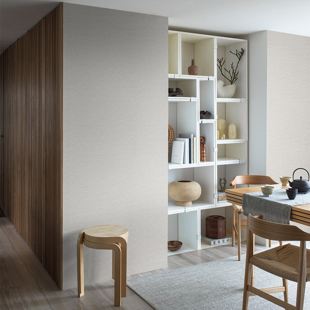 Kyoto Grid Wallpaper - Light Grey - Boråstapeter - 3126 - Premier Wallcovering