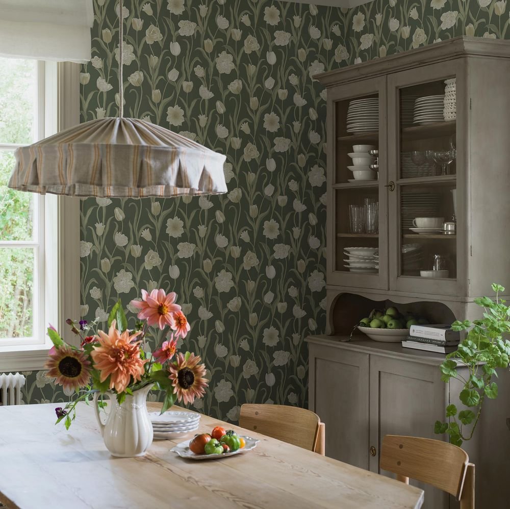 La Belle Epoque Wallpaper - Green - Boråstapeter - 6971 - Premier Wallcovering