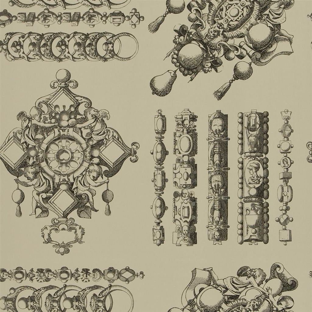 La Main Au Collet Wallpaper - Galet - Christian Lacroix - PCL020/02 - Premier Wallcovering