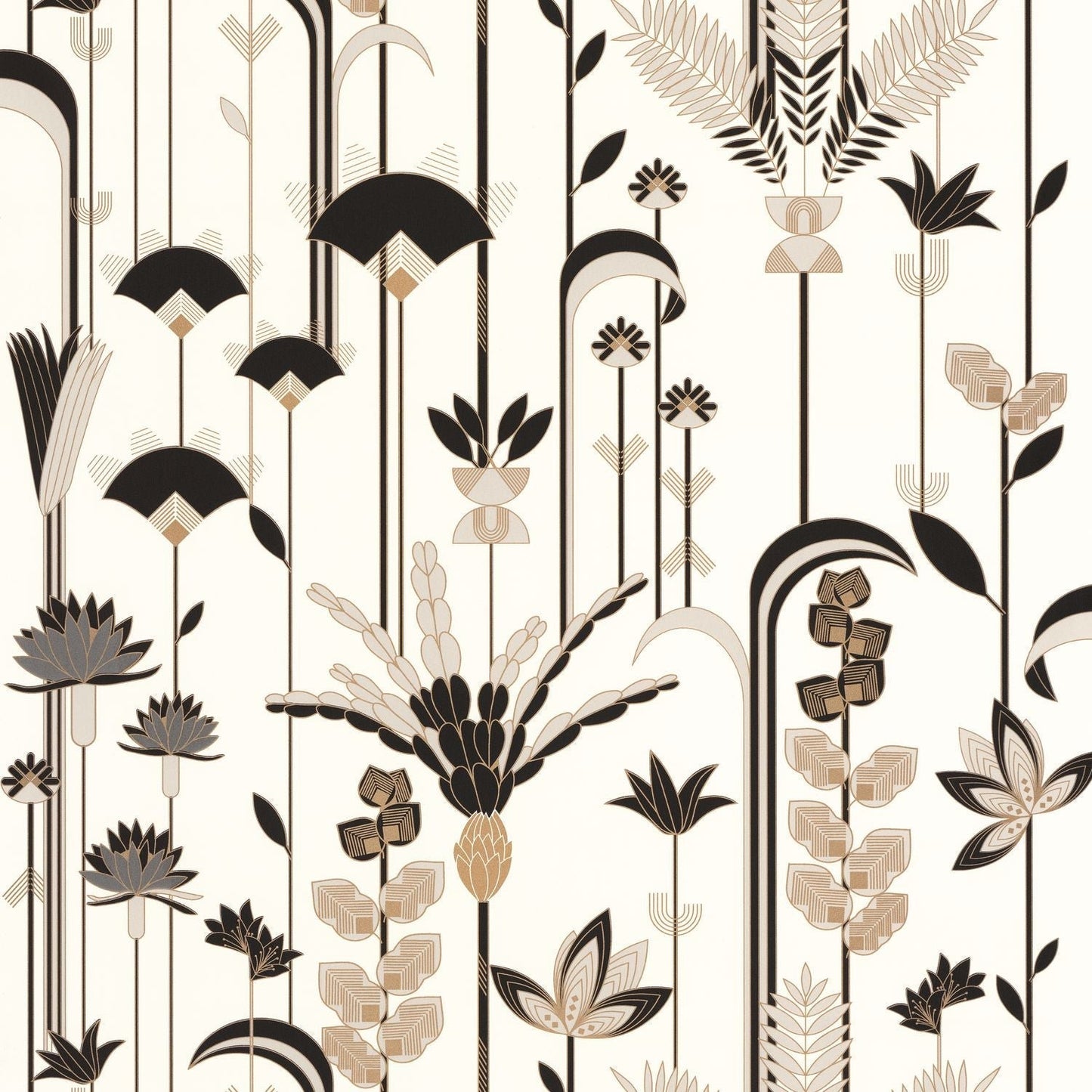 Labyrinth Ephemeral Wallpaper - Beige - Caselio - 102090020