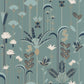 Labyrinth Ephemeral Wallpaper - Bleu Petrole - Caselio - 102096023