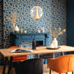 Labyrinth Impass Wallpaper - Bleu Petrole - Caselio - 102126021