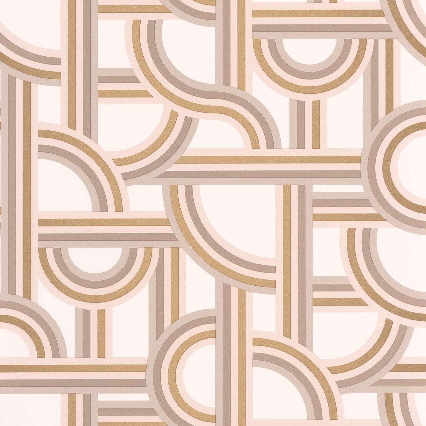 Labyrinth Impass Wallpaper - Beige - Caselio - 102121020