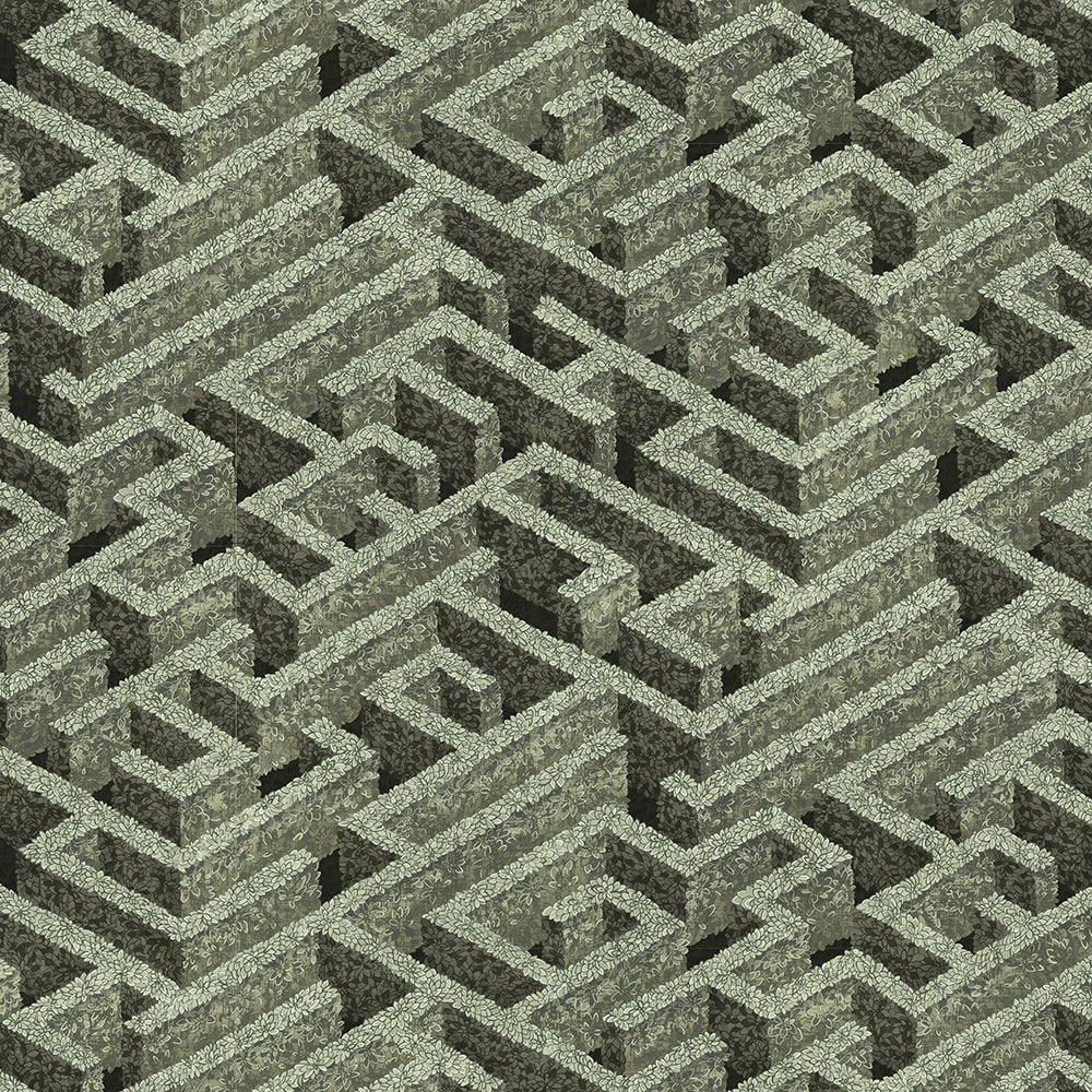 Labyrinth Wallpaper - Eucalyptus - Josephine Munsey - JMW-100721 - Premier Wallcovering