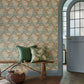 Laceflower Wallpaper - Tobacco/Pistachio - 217354 - Morris & Co - Premier Wallcovering