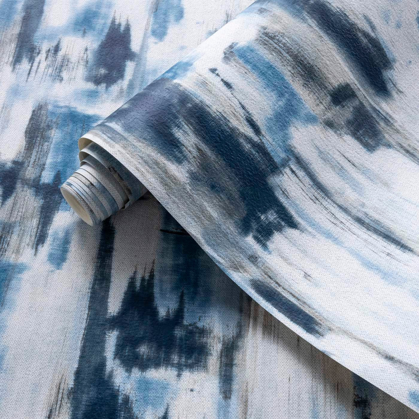 Lagna Wallpaper - Midnight - Clarke & Clarke - W0183/01 - Premier Wallcovering