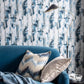 Lagna Wallpaper - Midnight - Clarke & Clarke - W0183/01 - Premier Wallcovering