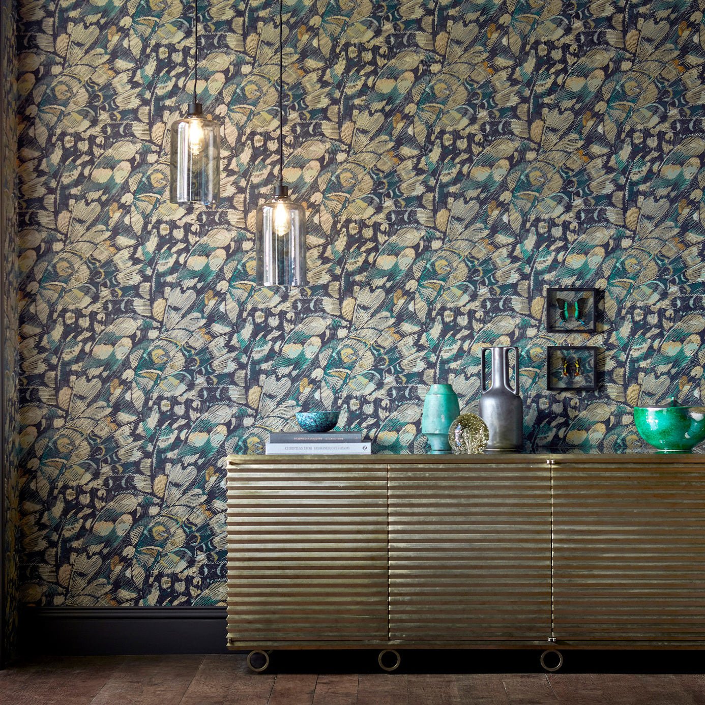 Lamina Wallpaper - Onyx/Bronze - Harlequin - HM6W112168