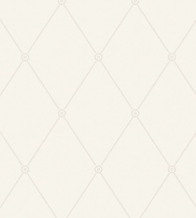 Large Georgian Rope Trellis Wallpaper - White - 100/13060 - Cole & Son - Premier Wallcovering