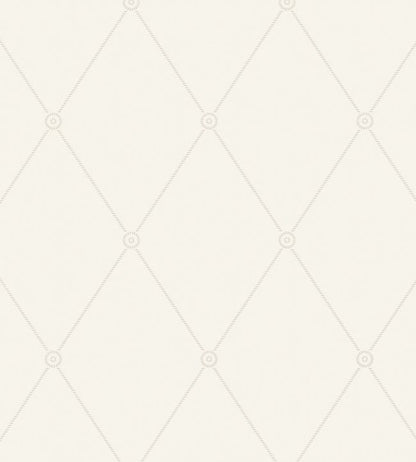 Large Georgian Rope Trellis Wallpaper - White - 100/13060 - Cole & Son - Premier Wallcovering