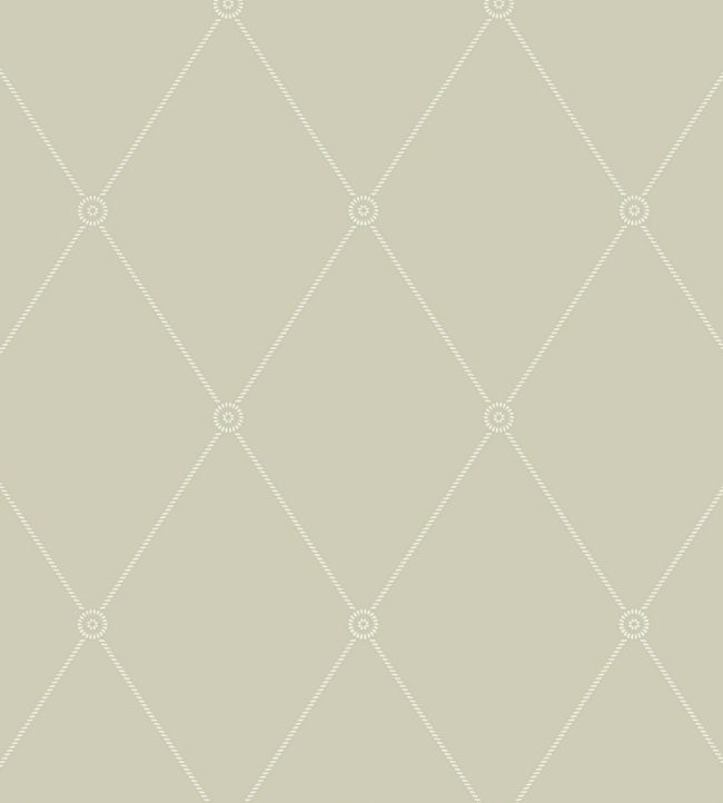 Large Georgian Rope Trellis Wallpaper - Soft Olive - 100/13065 - Cole & Son - Premier Wallcovering
