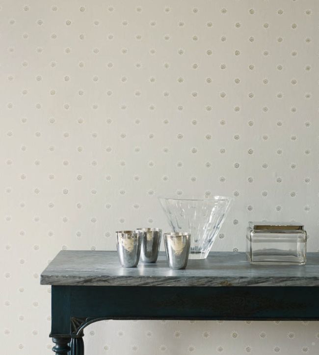Larissa Wallpaper - Blue/Cream - Colefax & Fowler - 07131/07 - Premier Wallcovering