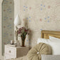 Larkspur Wallpaper - Green/Coral - 212558 - Morris & Co - Premier Wallcovering