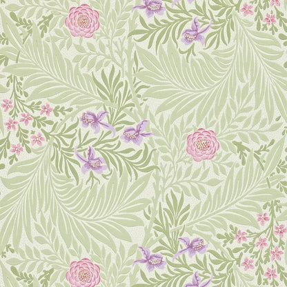 Larkspur Wallpaper - Olive/Lilac - Morris & Co - 212555 - Morris Wallpaper