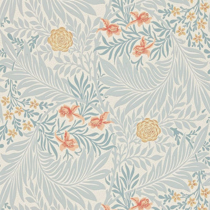 Larkspur Wallpaper - Slate/Russet - Morris & Co - 212556 - Morris Wallpaper
