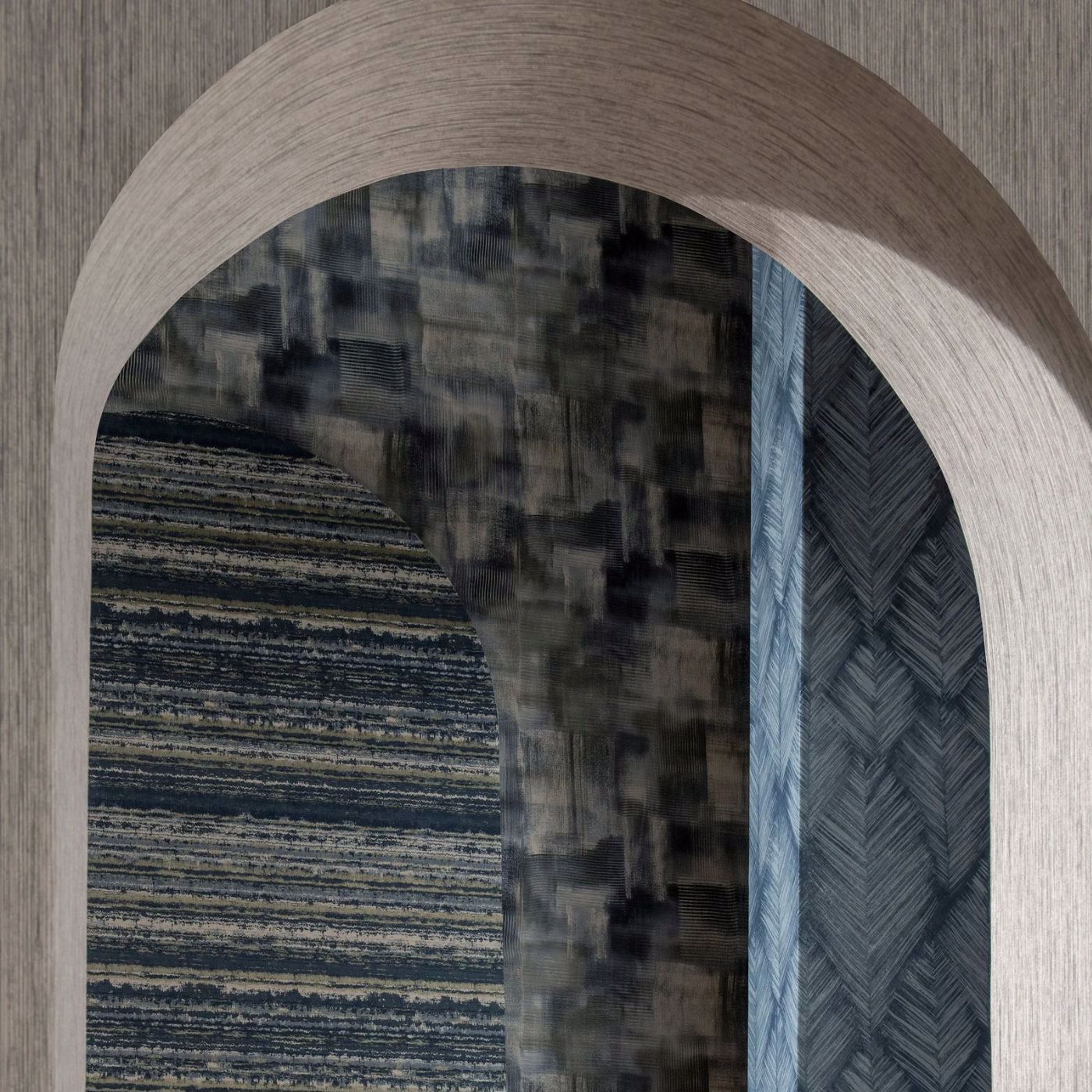 Lavatus Wallpaper - Midnight - Clarke & Clarke - W0207/04 - Premier Wallcovering