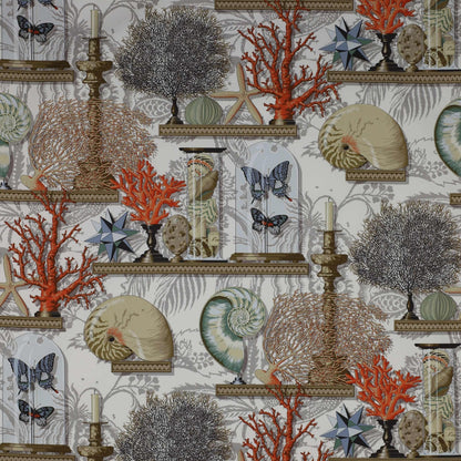 Le Cabinet de Curiosites Fabric - Corail - Manuel Canovas - 04766/01 - Premier Wallcovering